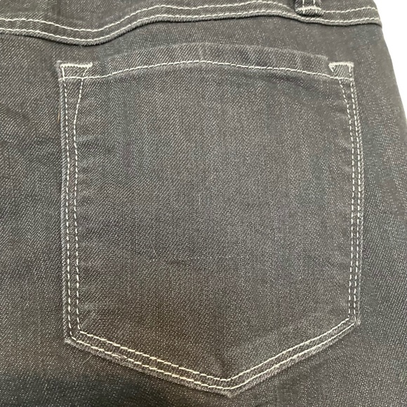 PRANA Kayla Jeans Black Wash White Contrast Stitch Stretch Skinny Slim - Picture 10 of 14